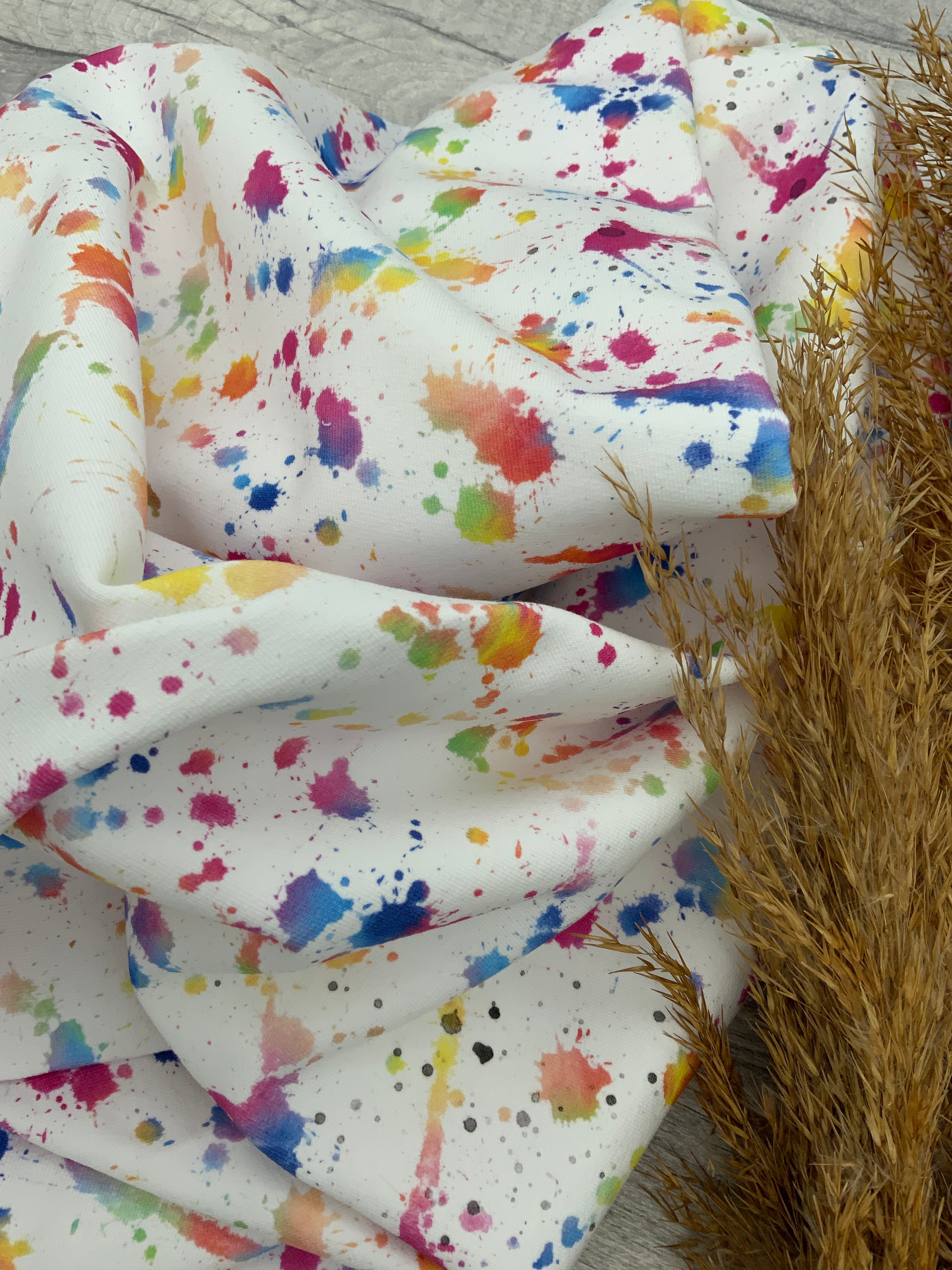 Bunte Flecken Stoff Dauervorbestellung